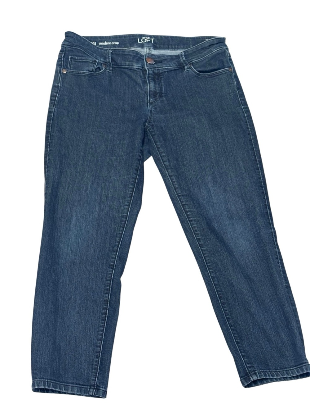 LOFT Modern Crop Jeans. Dark Wash. Size 29/8. Great Condition!!